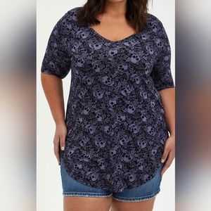 Torrid Super Soft Tunic Skulls